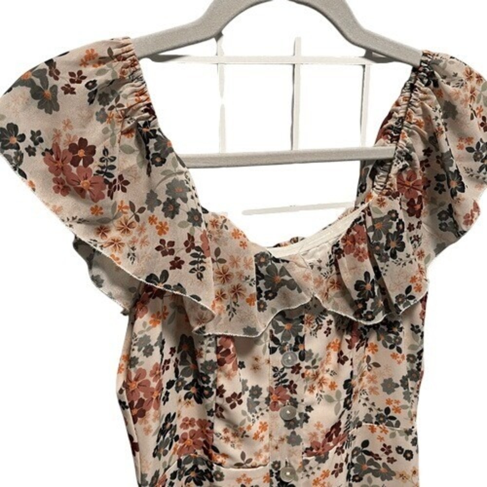 Tularosa Waverly Off Shoulder Floral Wide Leg Jumpsuit XS - Picture 5 of 10